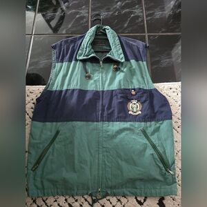 Xl bogner mens blue and green vest